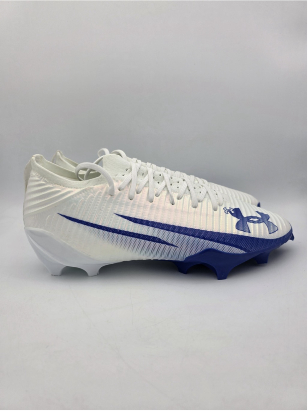 Under Armour Blur Pro ‘White Team Royal’ Football Cleats 3028220-106 Size 8.5